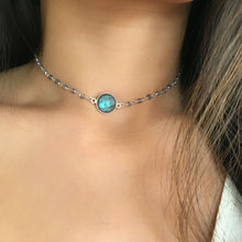 Blaue Labradorit-Halskette 