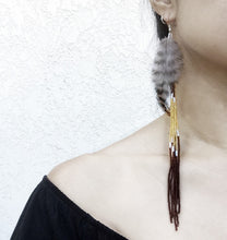 Frida Feather Drop Earrings