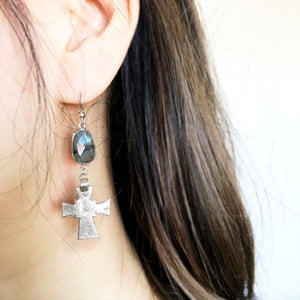 Love in Savanna Cross Earrings.      -       only 1 left
