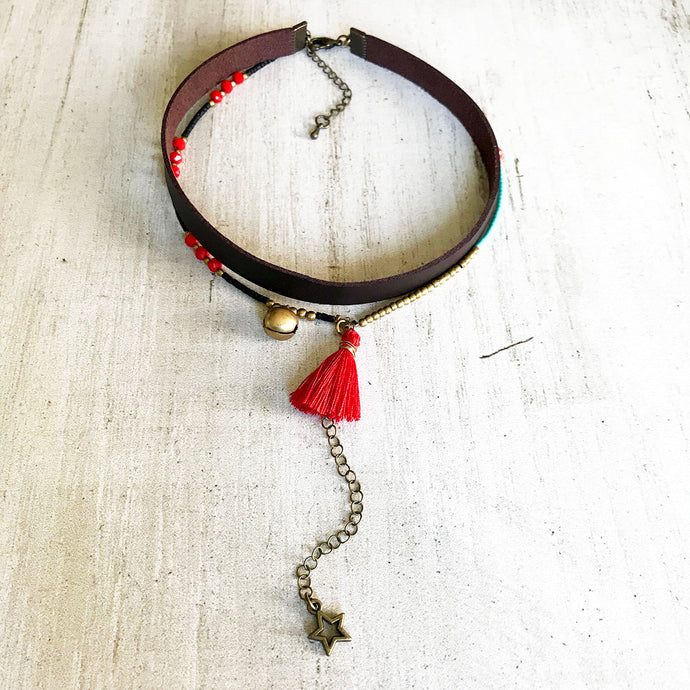 Colorful Mind Choker Necklace
