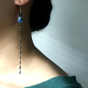 Shooting Star Natural Gemstone Rosary Earrings