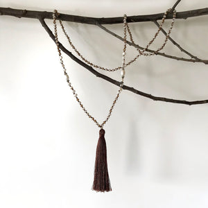 Coco Tassel Necklace with Freshwater Pearl (BACK IN STOCK!-With reduced price!!)