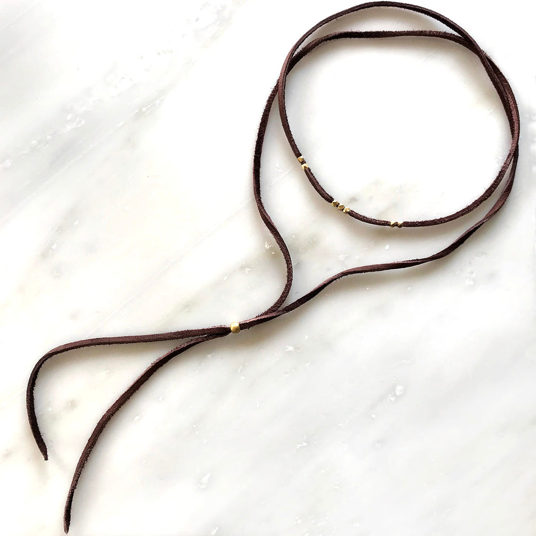 African Leather Warp Bolo