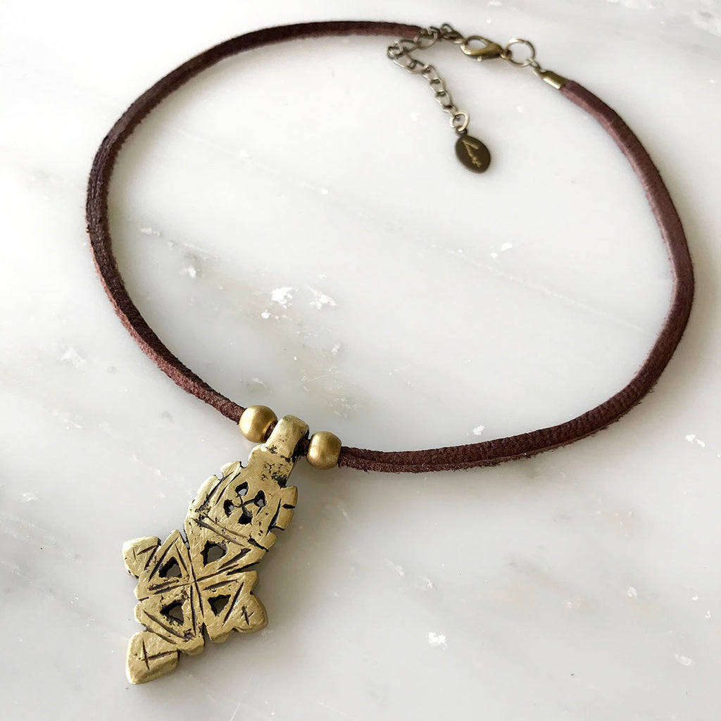 Ethiopian Coptic pendant Choker – shopluna-t