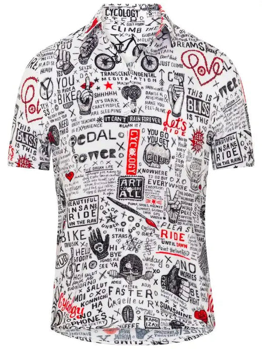 Bike Graffiti Gravel Shirt - Cycology Clothing US