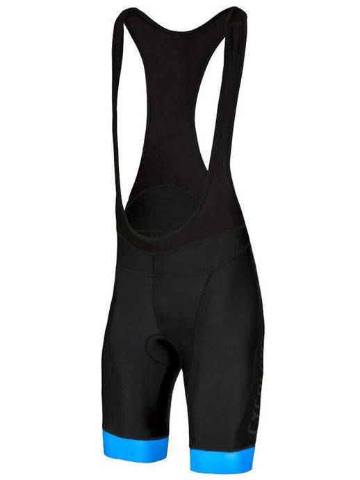 Cycology Men's Logo (Black/Blue) Bib Shorts - Cycology Clothing US