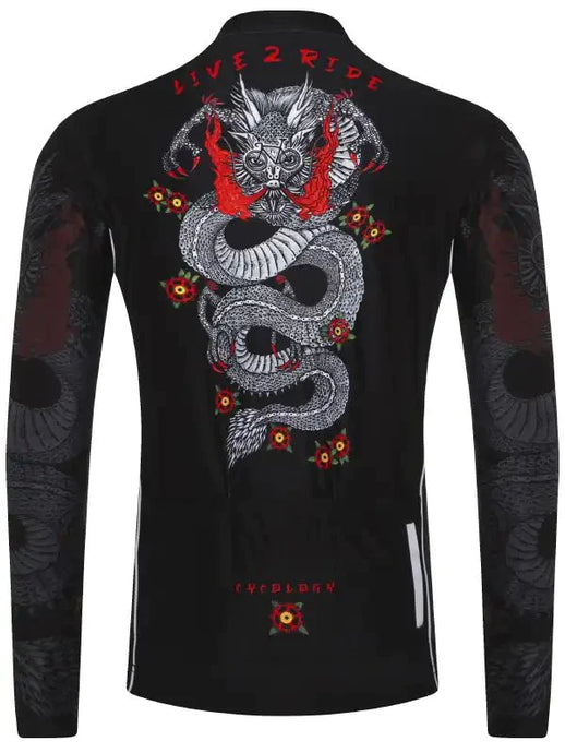 Dragon Men's Long Sleeve Jersey - Cycology Clothing US